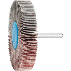 PFERD - Mounted Flap Wheels; Abrasive Type: Coated ; Outside Diameter (Inch): 3 ; Face Width (Inch): 1/2 ; Abrasive Material: Aluminum Oxide ; Grit: 40 ; Mounting Type: 1/4" Shank - Exact Tooling