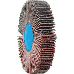 PFERD - Mounted Flap Wheels; Abrasive Type: Coated ; Outside Diameter (Inch): 2-1/2 ; Face Width (Inch): 1/2 ; Abrasive Material: Aluminum Oxide ; Grit: 60 ; Mounting Type: 1/4-20 Threaded - Exact Tooling