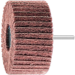 PFERD - Mounted Flap Wheels; Abrasive Type: Non-Woven ; Outside Diameter (Inch): 4 ; Face Width (Inch): 5/8 ; Abrasive Material: Aluminum Oxide ; Grit: 180 ; Mounting Type: 1/4" Shank - Exact Tooling