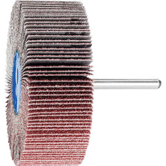 PFERD - Mounted Flap Wheels; Abrasive Type: Coated ; Outside Diameter (Inch): 3 ; Face Width (Inch): 1 ; Abrasive Material: Ceramic Oxide ; Grit: 60 ; Mounting Type: 1/4" Shank - Exact Tooling