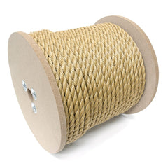 Mibro - Rope; Type: Twisted Rope ; Head/Holder Diameter (Inch): 1/2 ; Material: Polypropylene ; Load Capacity (Lb.): 420.000 ; Maximum Length: 300.00 ; Color: Brown - Exact Tooling