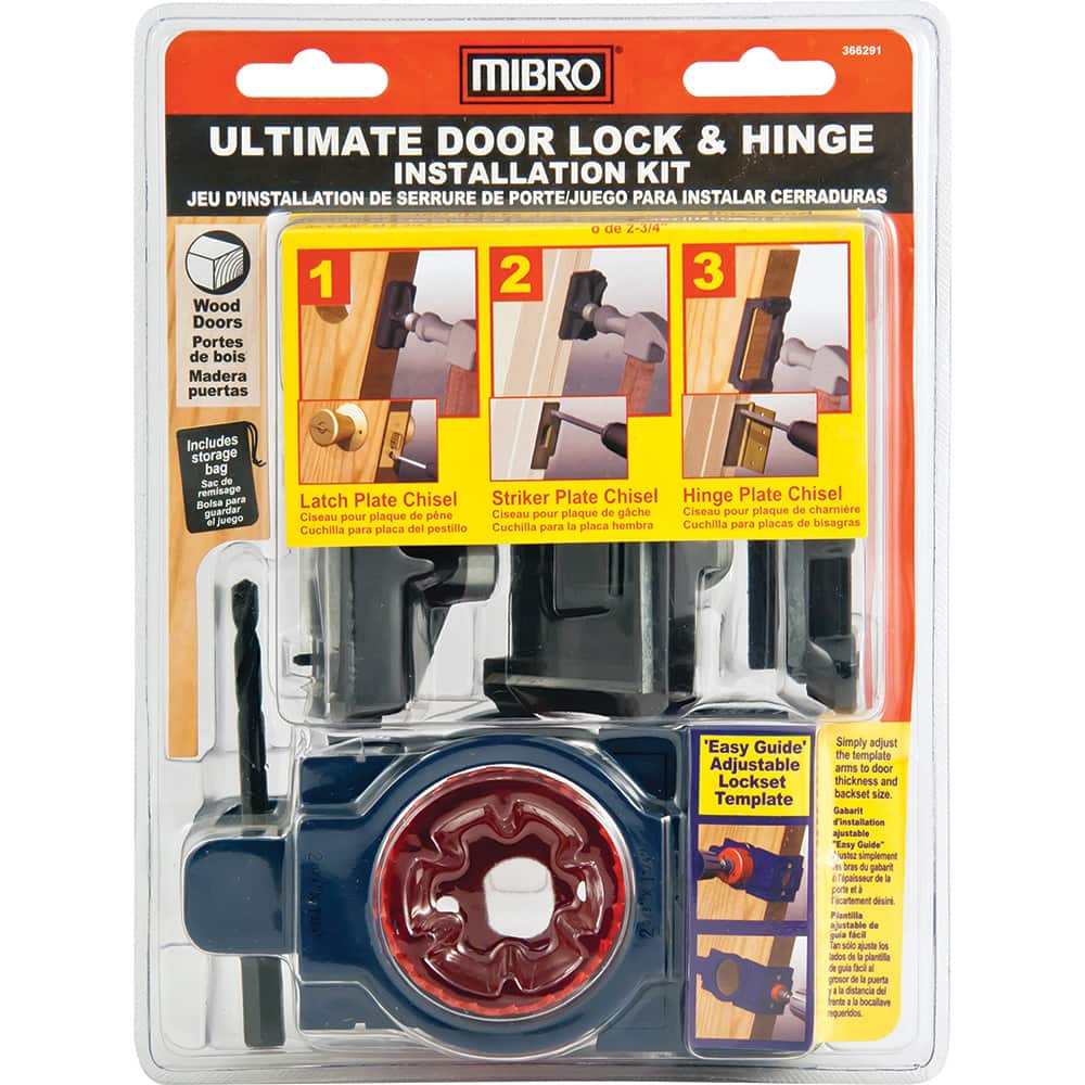 Mibro - Hole Saw Kits; Number of Hole Saws: 2 ; Saw Material: Carbon Steel ; Cutting Edge Style: Varied Toothing ; Kit Type: Door-Lock Installation ; Number of Pieces: 2.000 ; Material Application: Door-Lock Installation; Doors; Wood - Exact Tooling