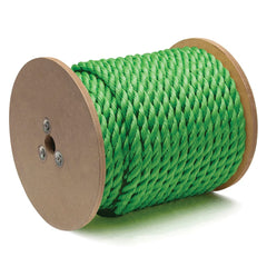 Mibro - Rope; Type: Twisted Rope ; Head/Holder Diameter (Inch): 3/4 ; Material: Polypropylene ; Load Capacity (Lb.): 1000.000 ; Maximum Length: 150.00 ; Color: Green - Exact Tooling