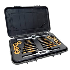 Mibro - Tap, Die & Drill Sets; Minimum Tap & Die Thread Size (Inch): 1 ; Maximum Tap & Die Thread Size (Inch): 1 ; Minimum Drill Size (Decimal Inch): 0.1065 ; Die Shape: Hex ; Adjustable Die: No ; Adjustable Die: No - Exact Tooling