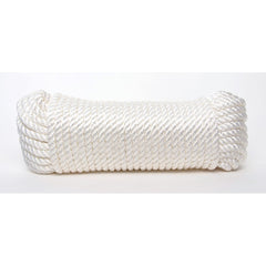 Mibro - Rope; Type: Twisted Rope ; Head/Holder Diameter (Inch): 3/8 ; Material: Nylon ; Load Capacity (Lb.): 278.000 ; Maximum Length: 200.00 ; Color: White - Exact Tooling