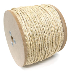 Mibro - Rope; Type: Twisted Rope ; Head/Holder Diameter (Inch): 3/4 ; Material: Sisal ; Load Capacity (Lb.): 400.000 ; Maximum Length: 150.00 ; Color: Natural - Exact Tooling