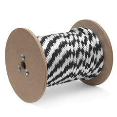 Mibro - Rope; Type: Solid Braid ; Head/Holder Diameter (Inch): 5/8 ; Material: Polypropylene ; Load Capacity (Lb.): 290.000 ; Maximum Length: 200.00 ; Color: Black/White - Exact Tooling