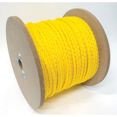 Mibro - Rope; Type: Barrier Rope ; Head/Holder Diameter (Inch): 1/2 ; Material: Polypropylene ; Load Capacity (Lb.): 430.000 ; Maximum Length: 2250.00 ; Color: Yellow - Exact Tooling