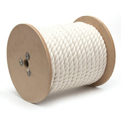 Mibro - Rope; Type: Twisted Rope ; Head/Holder Diameter (Inch): 1/2 ; Material: Cotton ; Load Capacity (Lb.): 150.000 ; Maximum Length: 200.00 ; Color: Natural - Exact Tooling