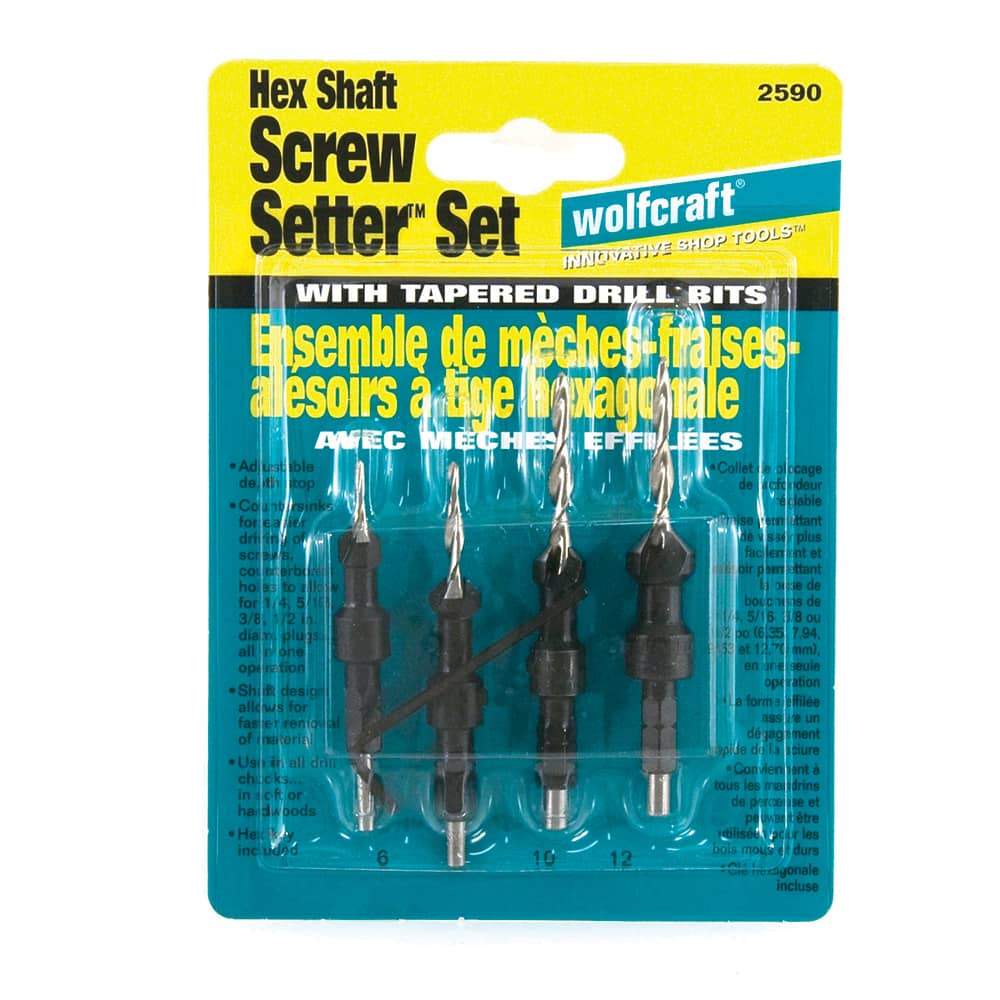 Mibro - Countersink Sets; Countersink Type: Single Flute ; Minimum Head Diameter (Decimal Inch): 0.3125 ; Maximum Head Diameter (Decimal Inch): 0.5000 ; Minimum Included Angle: 45.00 ; Maximum Included Angle: 45.00 ; Number of Flutes: 3 - Exact Tooling