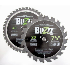 Mibro - Wet & Dry-Cut Saw Blades; Blade Diameter (Inch): 7-1/4 ; Blade Material: Carbide ; Arbor Style: Round w/ Diamond Knockout ; Arbor Hole Diameter (Inch): 5/8 ; Arbor Hole Diameter (Decimal Inch): 5/8 ; Application: Framing and Ripping - Exact Tooling