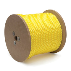 Mibro - Rope; Type: Twisted Rope ; Head/Holder Diameter (Inch): 5/8 ; Material: Polypropylene ; Load Capacity (Lb.): 690.000 ; Maximum Length: 200.00 ; Color: Yellow - Exact Tooling
