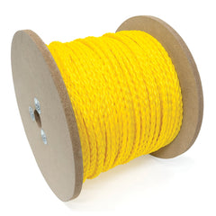 Mibro - Rope; Type: Barrier Rope ; Head/Holder Diameter (Inch): 1/4 ; Material: Polypropylene ; Load Capacity (Lb.): 100.000 ; Maximum Length: 1000.00 ; Color: Yellow - Exact Tooling