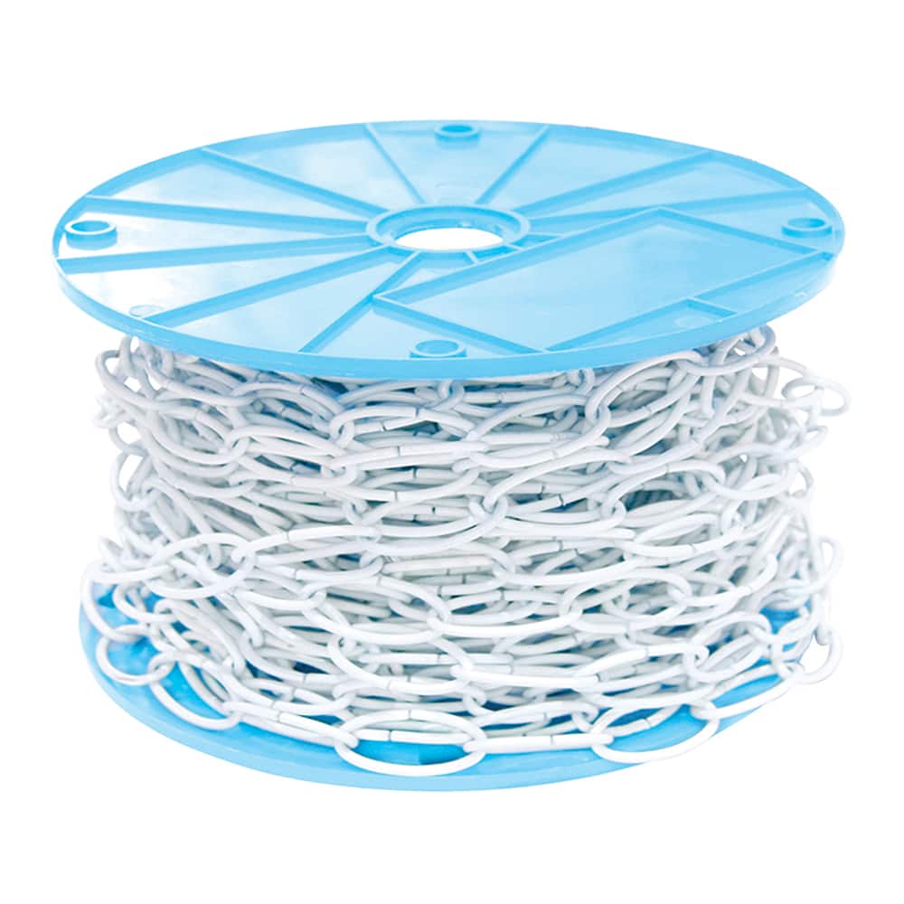 Mibro - Weldless Chain; Type: Decorative ; Load Capacity (Lb.): 35.000 ; Trade Size: #10 ; Chain Diameter (Decimal Inch): 0.1200 ; Finish/Coating: White ; Inside Length (Decimal Inch): 1.2700 - Exact Tooling
