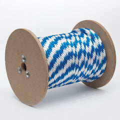 Mibro - Rope; Type: Solid Braid ; Head/Holder Diameter (Inch): 5/8 ; Material: Polypropylene ; Load Capacity (Lb.): 290.000 ; Maximum Length: 200.00 ; Color: Blue/White - Exact Tooling