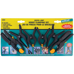 Mibro - Spring Clamp Sets; Maximum Opening Capacities (Inch): 1-1/4 ; Overall Lengths (Inch): 5 ; Number of Pieces: 6.000 ; Includes: 2 Clamps Each Of 3 Different Styles: Spring, Ratchet & Needle-Nose. - Exact Tooling