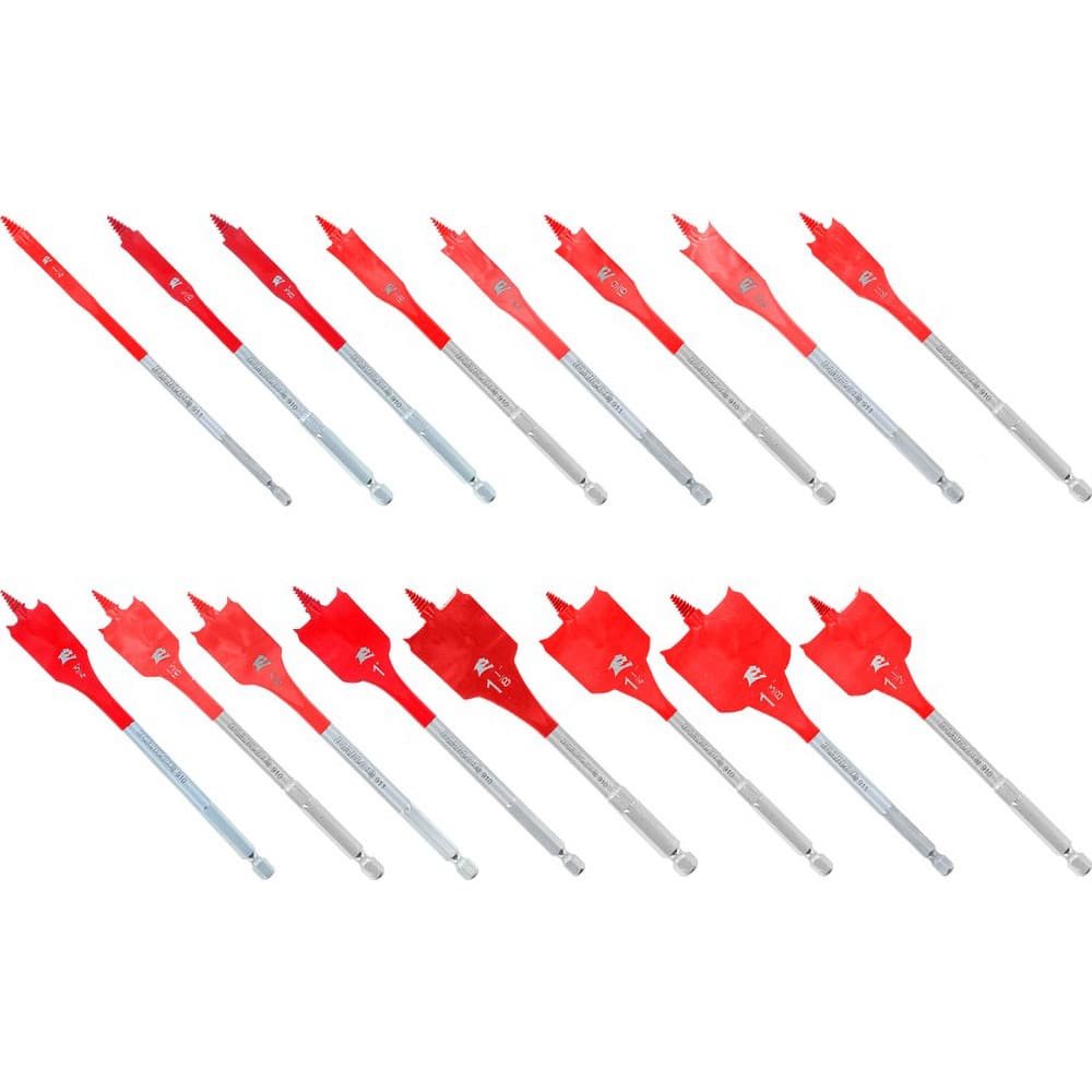 Freud - Drill Bit Sets; System of Measurement: Inch ; Drill Bit Material: Carbon Steel ; Drill Bit Set Type: Spade Drill Bits ; Minimum Drill Bit Size (Inch): 1/4 ; Maximum Drill Bit Size (Inch): 1-1/2 ; Drill Point Angle: 118 - Exact Tooling
