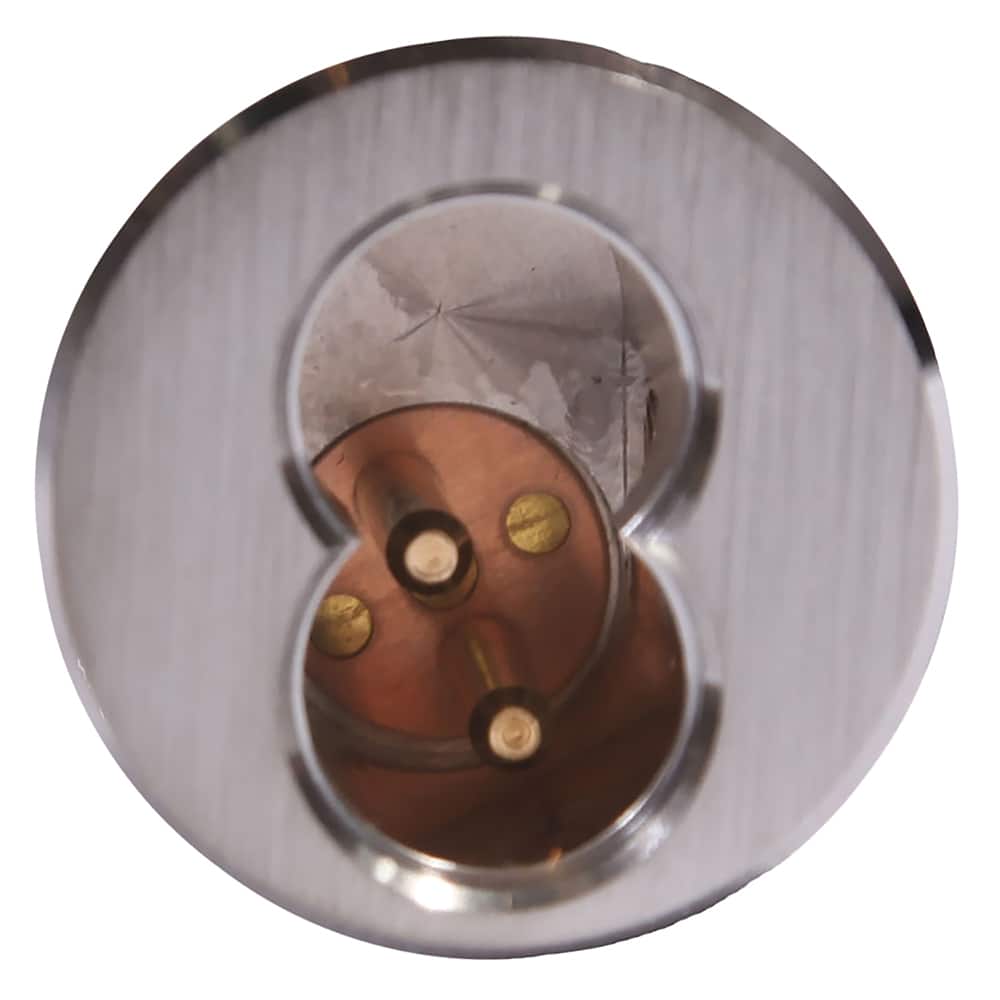 Arrow Lock - Cylinders; Type: Mortise ; Keying: Less Core ; Number of Pins: 7 ; Material: Brass ; Finish/Coating: Satin Chrome - Exact Tooling