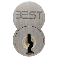 Best - Cylinders; Type: Interchangeable Core ; Keying: DD Keyway ; Number of Pins: 7 ; Material: Brass ; Finish/Coating: Satin Chrome - Exact Tooling