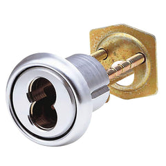Arrow Lock - Cylinders; Type: Rim ; Keying: Less Core ; Number of Pins: 6 ; Material: Brass ; Finish/Coating: Satin Chrome - Exact Tooling