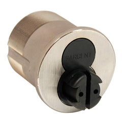 Sargent - Cylinders; Type: Mortise ; Keying: Less Core ; Number of Pins: 6 ; Material: Brass ; Finish/Coating: Stainless Steel - Exact Tooling