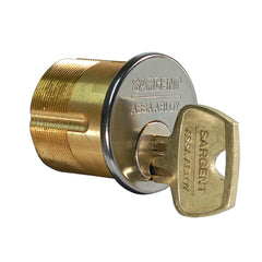 Sargent - Cylinders; Type: Mortise ; Keying: LE Keyway ; Number of Pins: 6 ; Material: Brass ; Finish/Coating: Stainless Steel - Exact Tooling