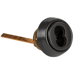 Best - Cylinders; Type: Rim ; Keying: Less Core ; Number of Pins: 7 ; Material: Brass ; Finish/Coating: Black - Exact Tooling