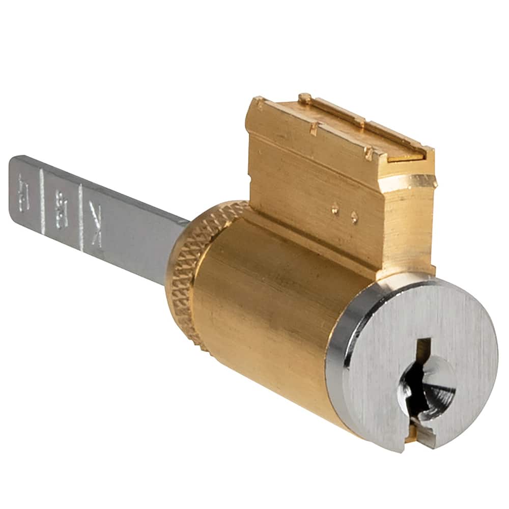 Arrow Lock - Cylinders; Type: Conventional Core ; Keying: AR Keyway ; Number of Pins: 6 ; Material: Brass ; Finish/Coating: Satin Chrome - Exact Tooling