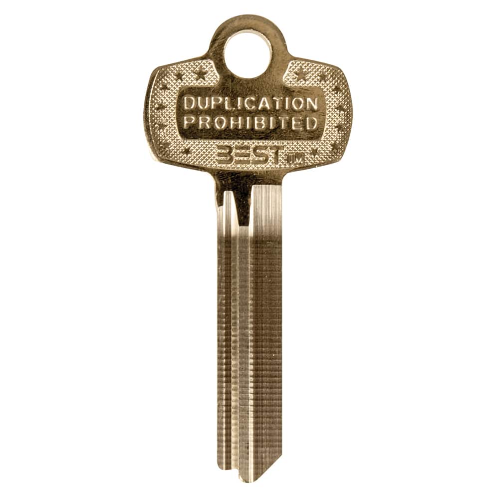 Best - Key Blanks; Type: Best ; Material: Brass - Exact Tooling
