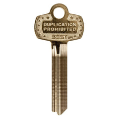 Best - Key Blanks; Type: Best ; Material: Brass - Exact Tooling