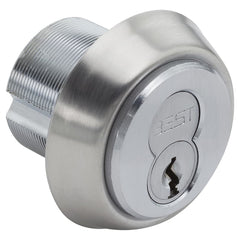 Best - Cylinders; Type: Mortise ; Keying: Less Core ; Number of Pins: 7 ; Material: Brass ; Finish/Coating: Satin Chrome - Exact Tooling