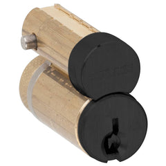 Schlage - Cylinders; Type: Removeable Core ; Keying: C Keyway ; Number of Pins: 6 ; Material: Brass ; Finish/Coating: Satin Chrome - Exact Tooling