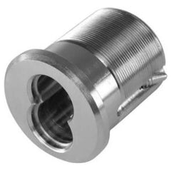 Best - Cylinders; Type: Mortise ; Keying: Less Core ; Number of Pins: 7 ; Material: Brass ; Finish/Coating: Satin Chrome - Exact Tooling