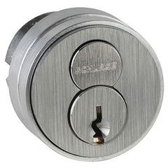 Schlage - Cylinders; Type: Mortise ; Keying: C Keyway ; Number of Pins: 6 ; Material: Brass ; Finish/Coating: Satin Chrome - Exact Tooling