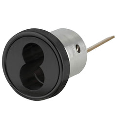 Schlage - Cylinders; Type: Rim ; Keying: Less Core ; Number of Pins: 6 ; Material: Brass ; Finish/Coating: Black - Exact Tooling