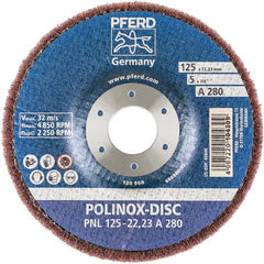 PFERD - 5 x 3/4" Aluminum Oxide Deburring Disc - Exact Tooling