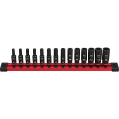 Milwaukee Tool - 14 Pc 1/4" Drive Deep Socket Set - Exact Tooling