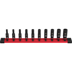 Milwaukee Tool - 10 Pc 1/4" Drive Deep Socket Set - Exact Tooling