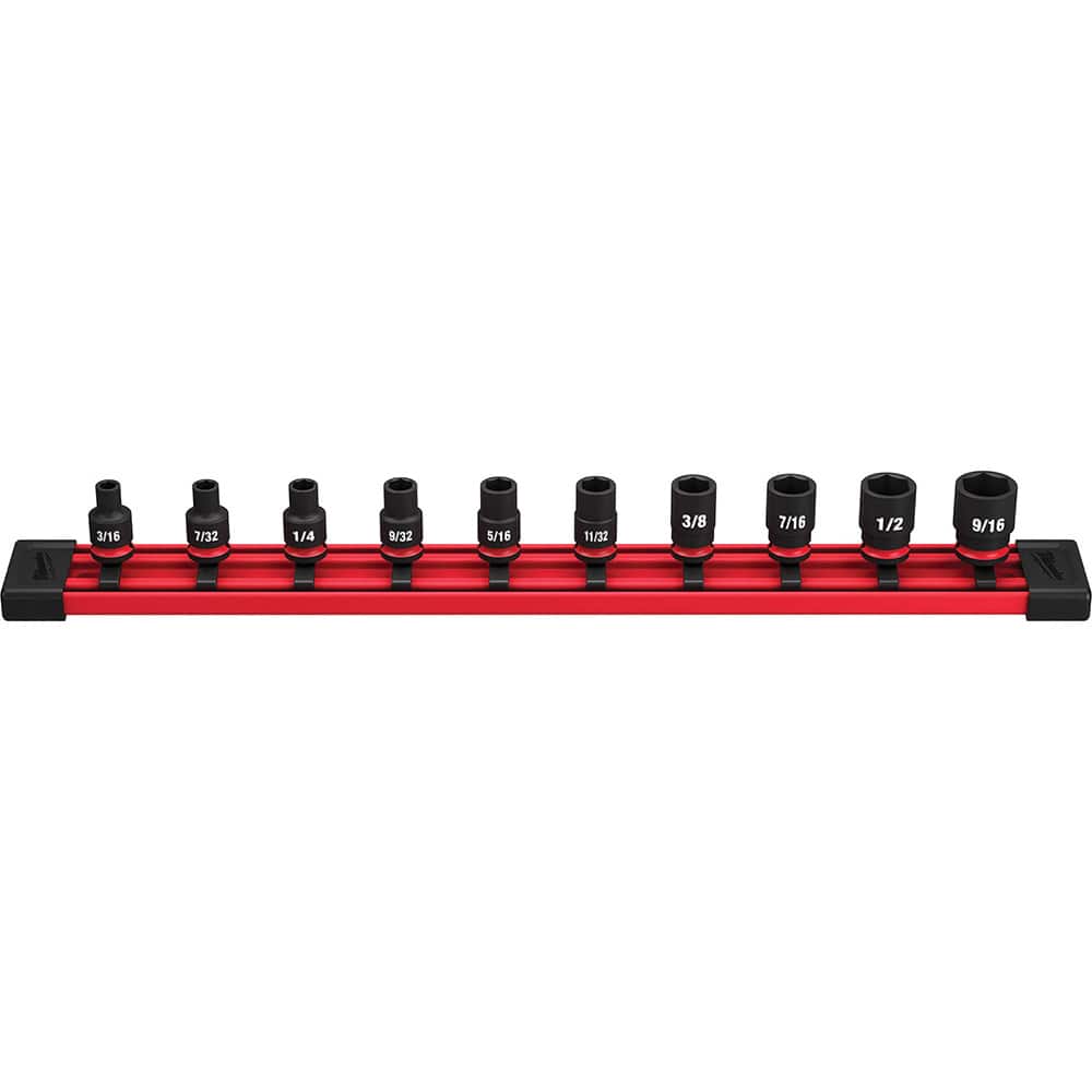 Milwaukee Tool - 10 Pc 1/4" Drive Socket Set - Exact Tooling