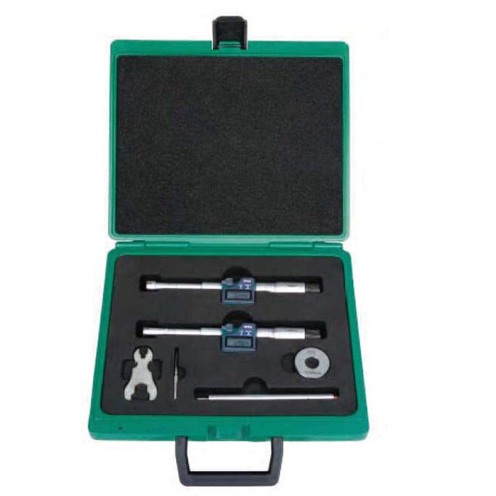 Insize USA LLC - Electronic Inside Micrometers; Minimum Measurement (Inch): 0.5000 ; Minimum Measurement (mm): 13.00 ; Minimum Measurement (Decimal Inch): 0.5000 ; Maximum Measurement (Inch): 0.8000 ; Maximum Measurement (Decimal Inch): 0.8000 ; Maximum - Exact Tooling