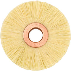 2-1/2″ Small Diameter Tampico Wheel Brush, 1/2″ Arbor Hole - Exact Tooling