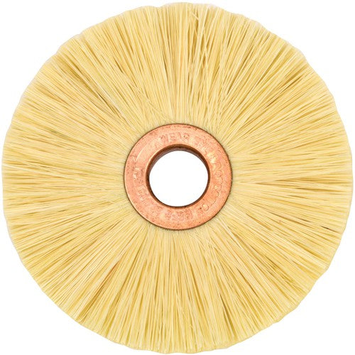 3″ Small Diameter Tampico Wheel Brush, 1/2″ Arbor Hole - Exact Tooling