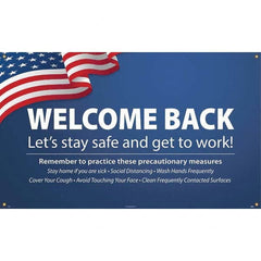 NMC - Banners Message Type: Safety Reinforcement & Motivational Legend: Wecome Back - Let's Stay Safe and Get to Work! - Exact Tooling