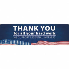 NMC - Banners Message Type: Safety Reinforcement & Motivational Legend: Thank You For All Your Hard Work - We Support Essential Workers - Exact Tooling