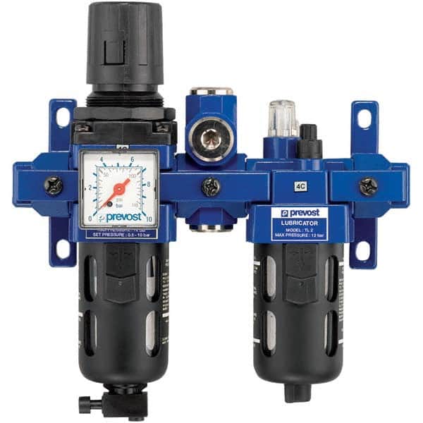 Prevost - Filter, Regulator & Lubricator (FRL) Units Configuration: 2 Pc. Filter/Regulator-Lubricator Body Type: Standard - Exact Tooling