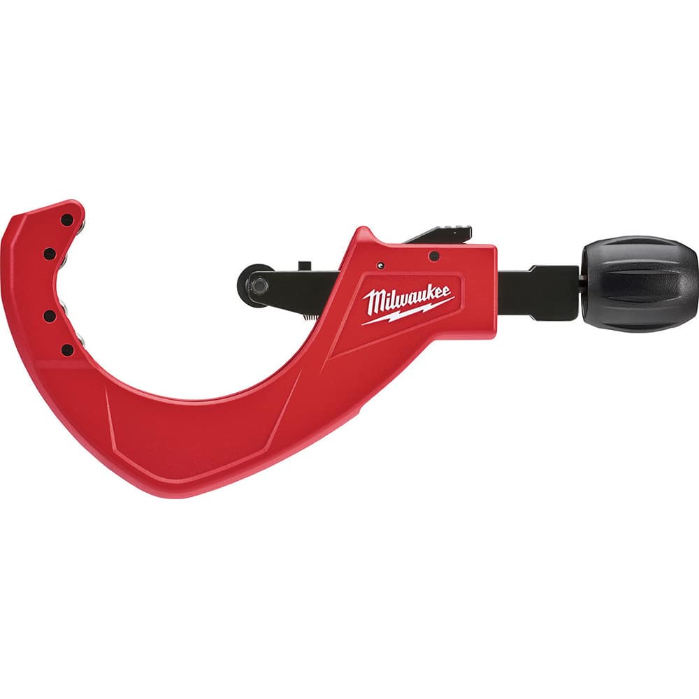 Milwaukee Tool - Pipe & Tube Cutters; Type: Quick Adjust Tube Cutter ; Maximum Pipe Capacity (Inch): 3-1/2 ; Minimum Pipe Capacity: 1/8 (Inch); Cuts Material Type: Copper ; Overall Length (Inch): 13.2 ; Battery Included: No - Exact Tooling