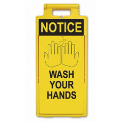 PRO-SAFE - Cone & A Frame Floor Signs Shape: A-Frame Type: Accident Prevention - Exact Tooling