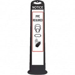 PRO-SAFE - Traffic Barrels, Delineators & Posts Type: Vertical Panel Material: HDPE - Exact Tooling