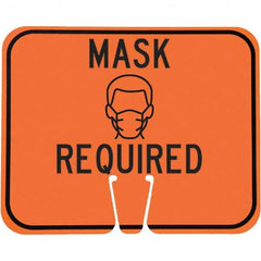 PRO-SAFE - "Notice - Mask Required", 12-1/2" Wide x 10-1/2" High, ABS Safety Sign - Exact Tooling
