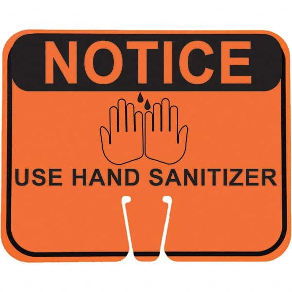 PRO-SAFE - "Notice Use Hand Sanitizer", 12-1/2" Wide x 10-1/2" High, ABS Safety Sign - Exact Tooling